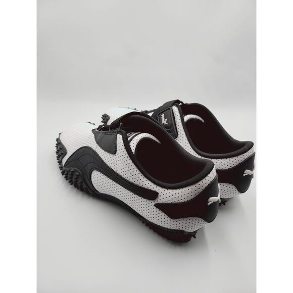 Men Size 9 Puma Mostro Perforated Leather Pack Sneakers White Black 397331-01 main image 5